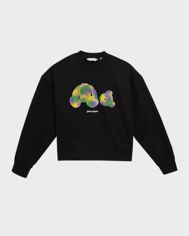 Boy's Logo-Print Teddy Sweatshirt, Size 4-12